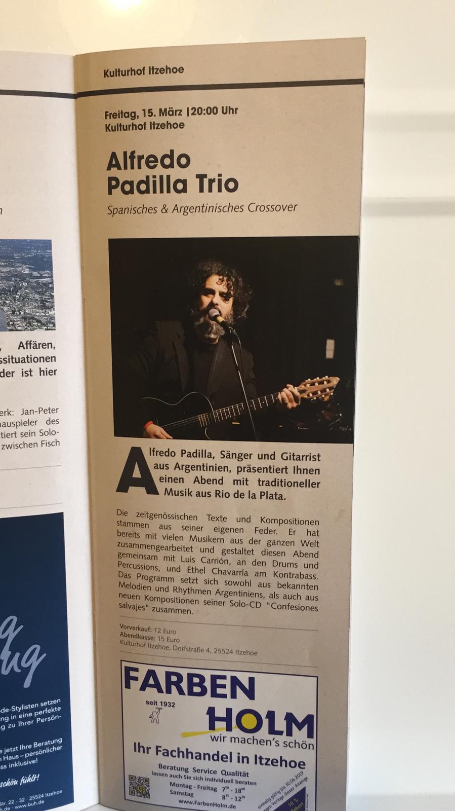 Konzertflyer Alfredo