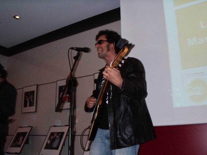 Spielen mit der RockHudson Band in La Coruña Galicien